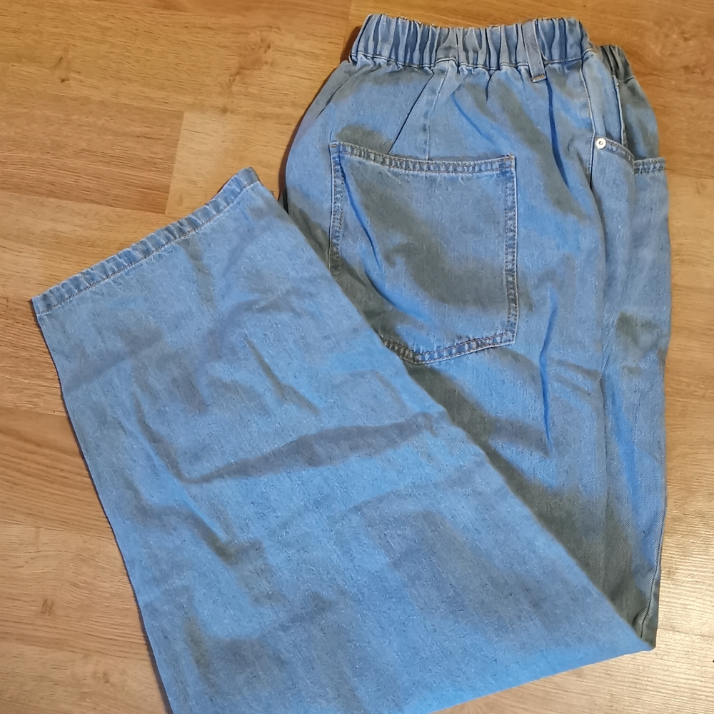 100% cotton pull on jeans